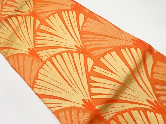 リサイクル　川島織物製　松青海波模様織出し名古屋帯